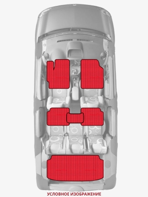 ЭВА коврики «Queen Lux» комплект для Chevrolet Suburban (11G)